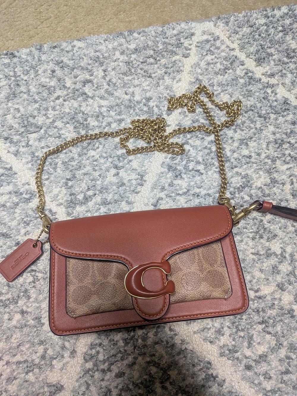 The Coach Tabby Chain Crossbody Wristlet BRAND NEW W/ Dust Bag - Picture 2 of 16